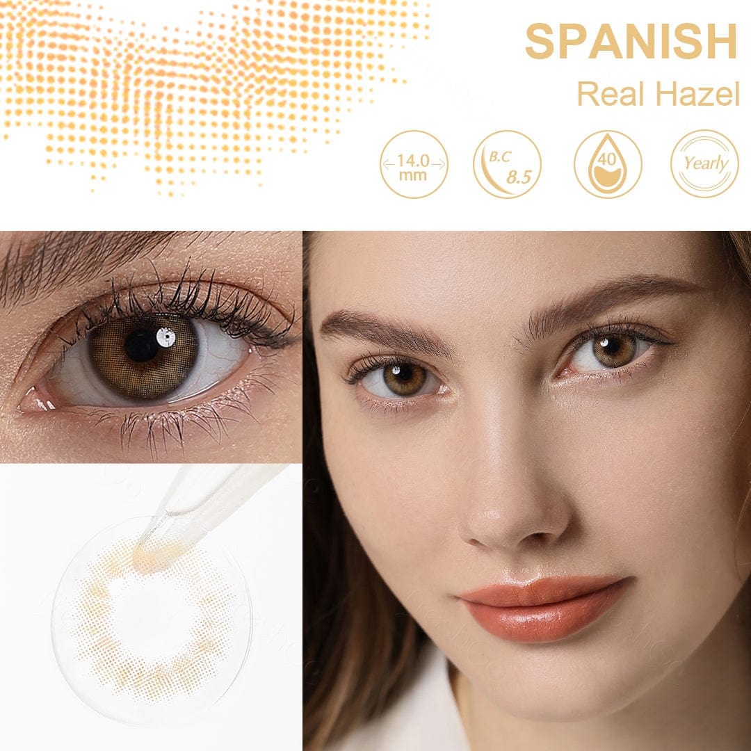عيون عسلي حقيقية إسبانية