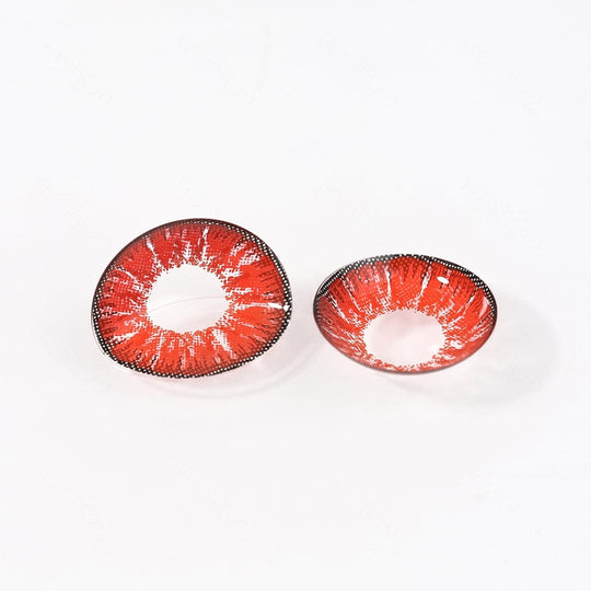 Nonno Red Colored Contacts with Vibrant Effect – twinklens