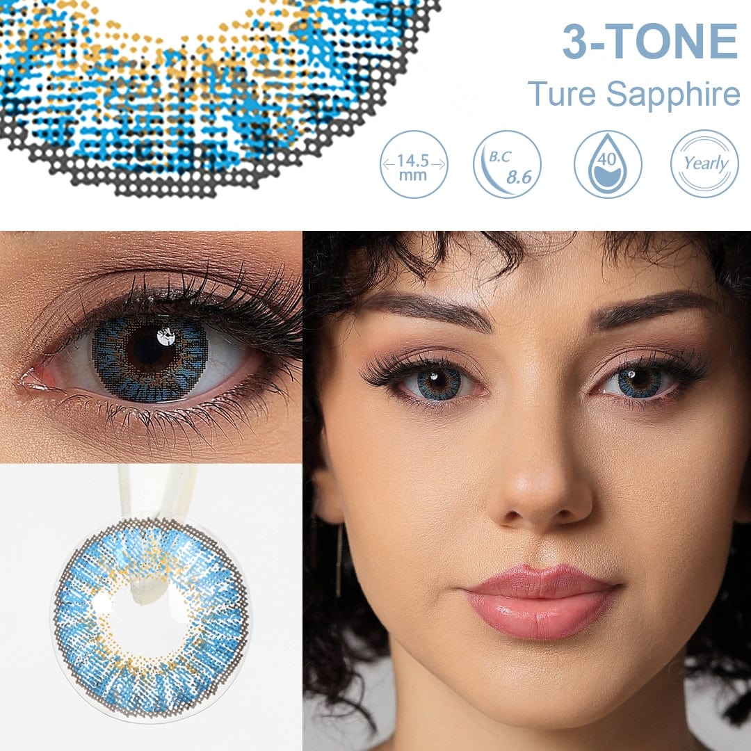 3 Tone True Sapphire Eyes