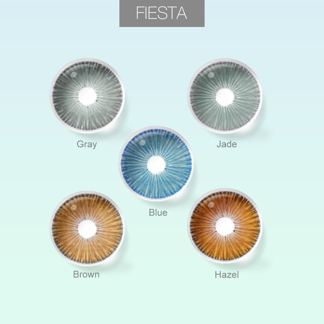 Fiesta -farbige Kontakte (alle 5 Schatten Zugang)