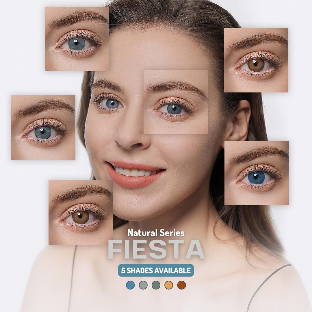 Contacts colorés Fiesta (accès aux 5 nuances)