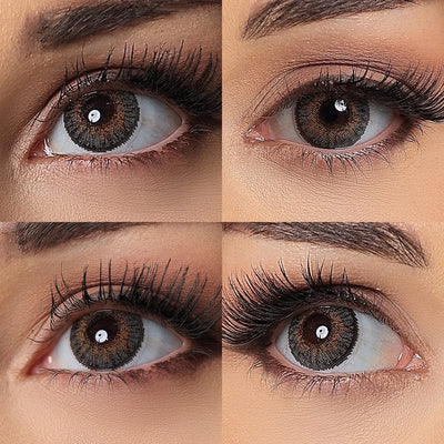 3 tono de ojos grises
