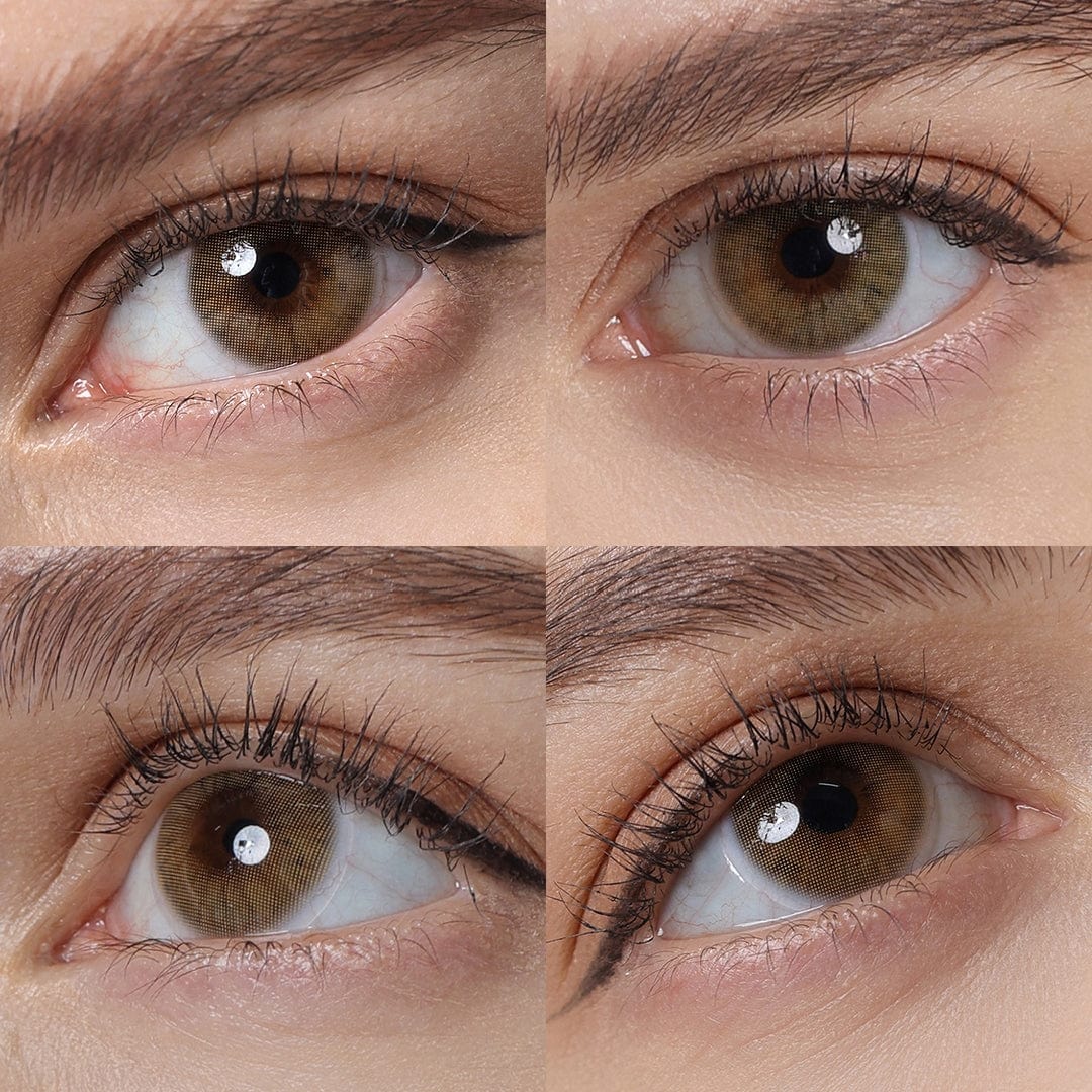 Hidrocor Ochre Brown Colored Contacts with Natural Effect – twinklens