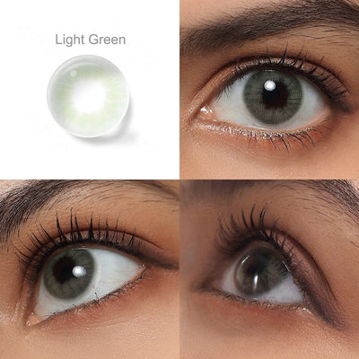 Olhos verdes claros em nuvem