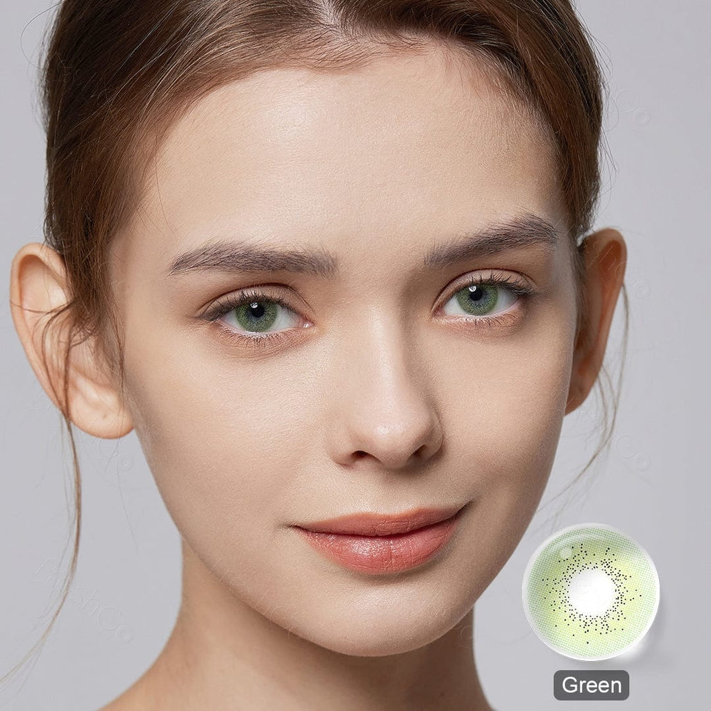Wholesale Anime Lunar Earth Green cosplay contacts