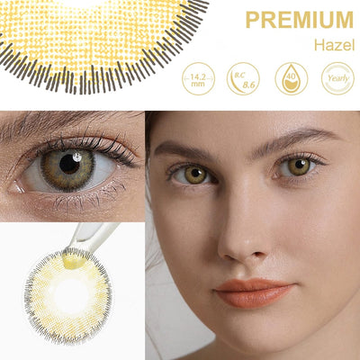 Eyes de avellana premium (stock estadounidense)