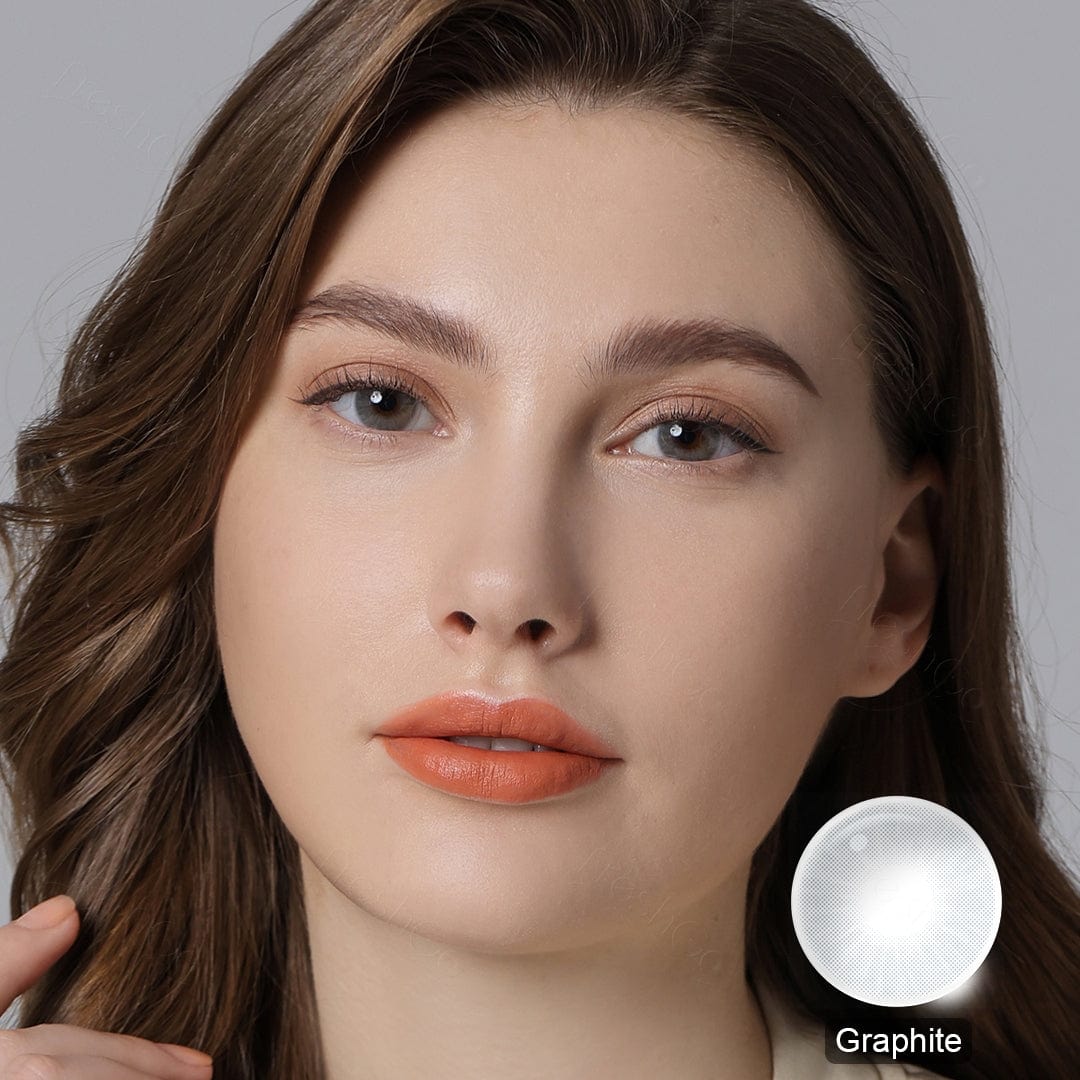 Hidrocor Graphite Gray Colored Contacts with Natural Effect – twinklens