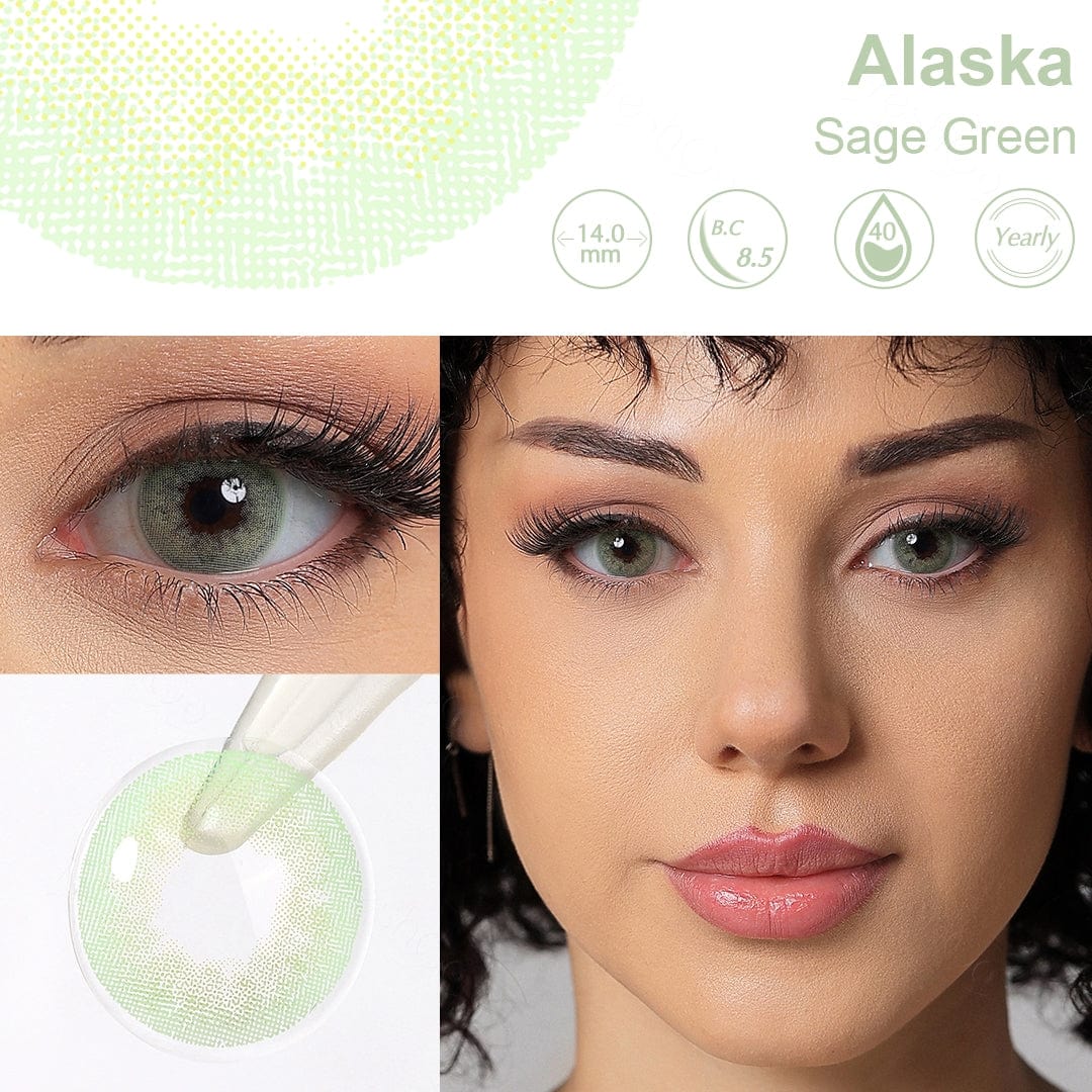 Ojos verdes de Alaska Sage