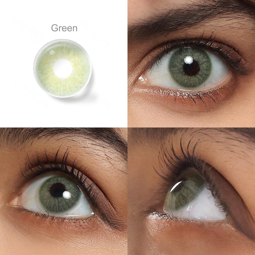 Olhos verdes em nuvem
