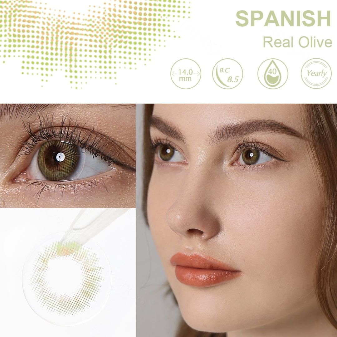 Ojos de oliva verdaderos españoles