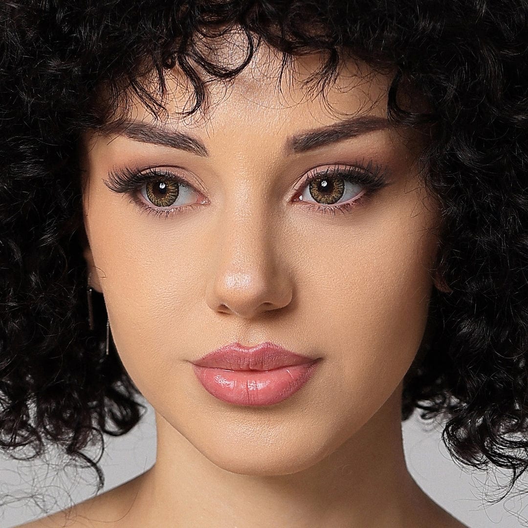 3 Tone Pure Hazel Color Contacts with Vibrant and Enlarging Effect ...