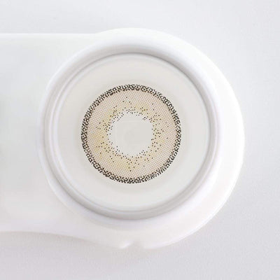Hazel Color Contact Lenses in the case