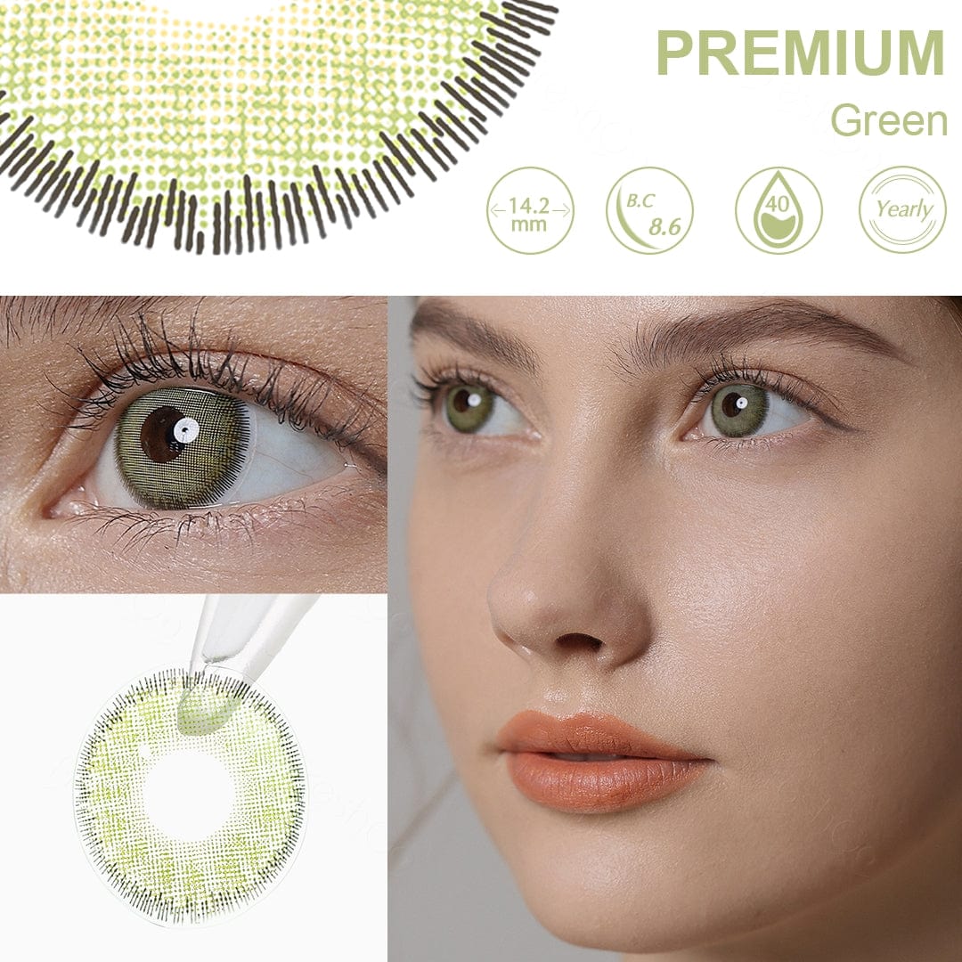 Ojos verdes premium