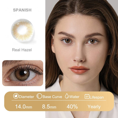 Contactos de color español (el acceso a los 5 tonos)