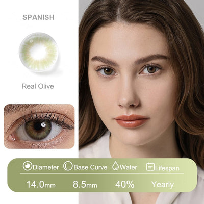 Contactos de color español (el acceso a los 5 tonos)