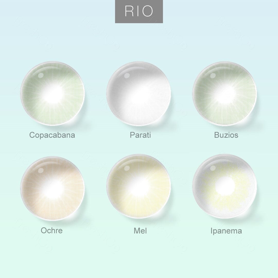 Contatos coloridos do Rio (todos os 6 tons de acesso)