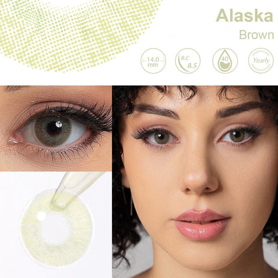 Alaska braune Augen