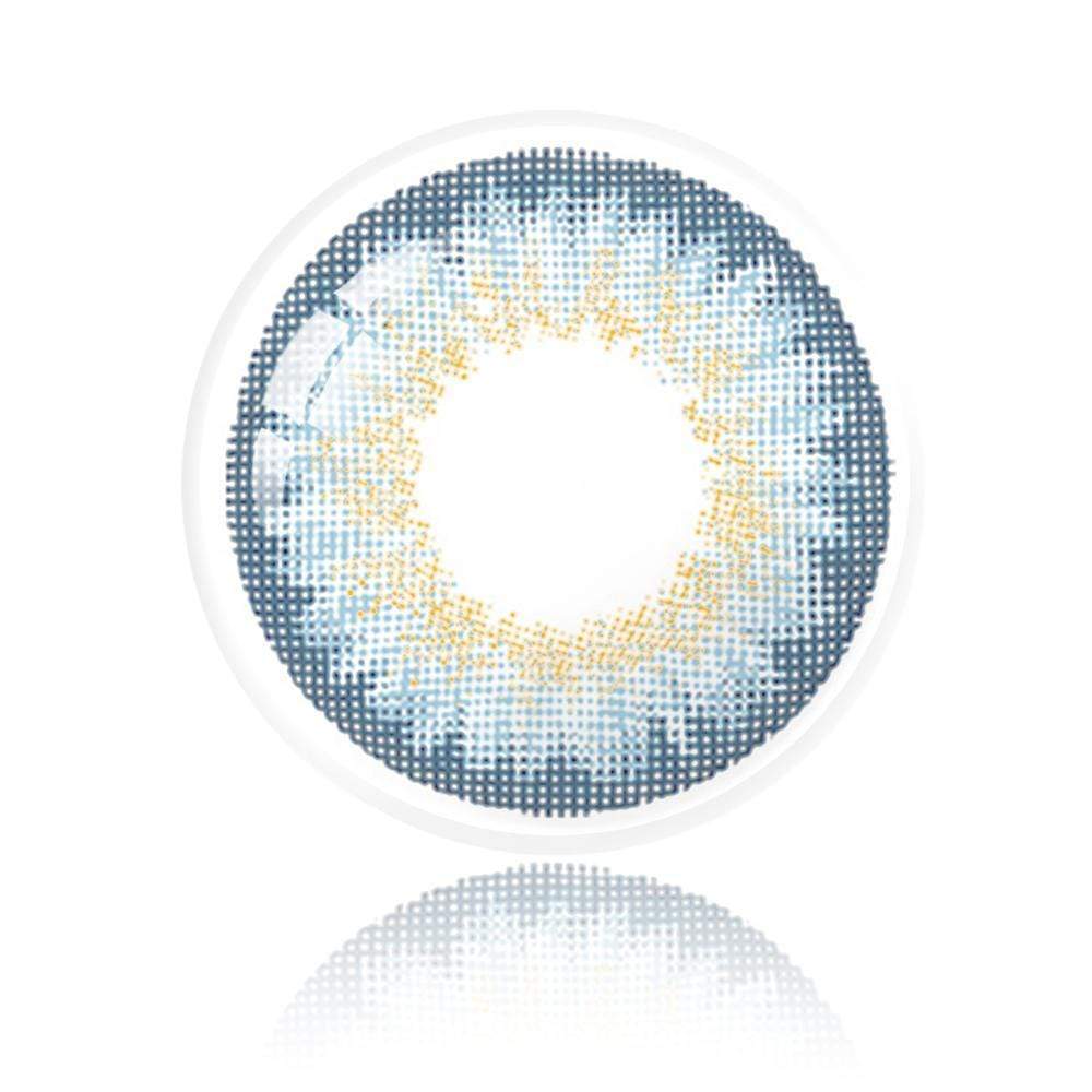 Pattern and colors design of the Vivid Blue Cosmetic Lenses