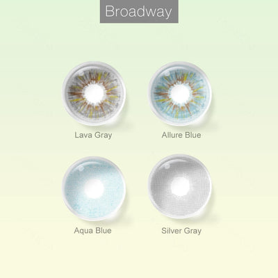 Contactos coloreados de Broadway (el acceso a los 4 tonos)