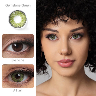 3 Tone Gemstone Green Eyes