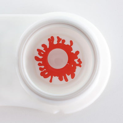Blood Splat Cosplay Contacts in the case