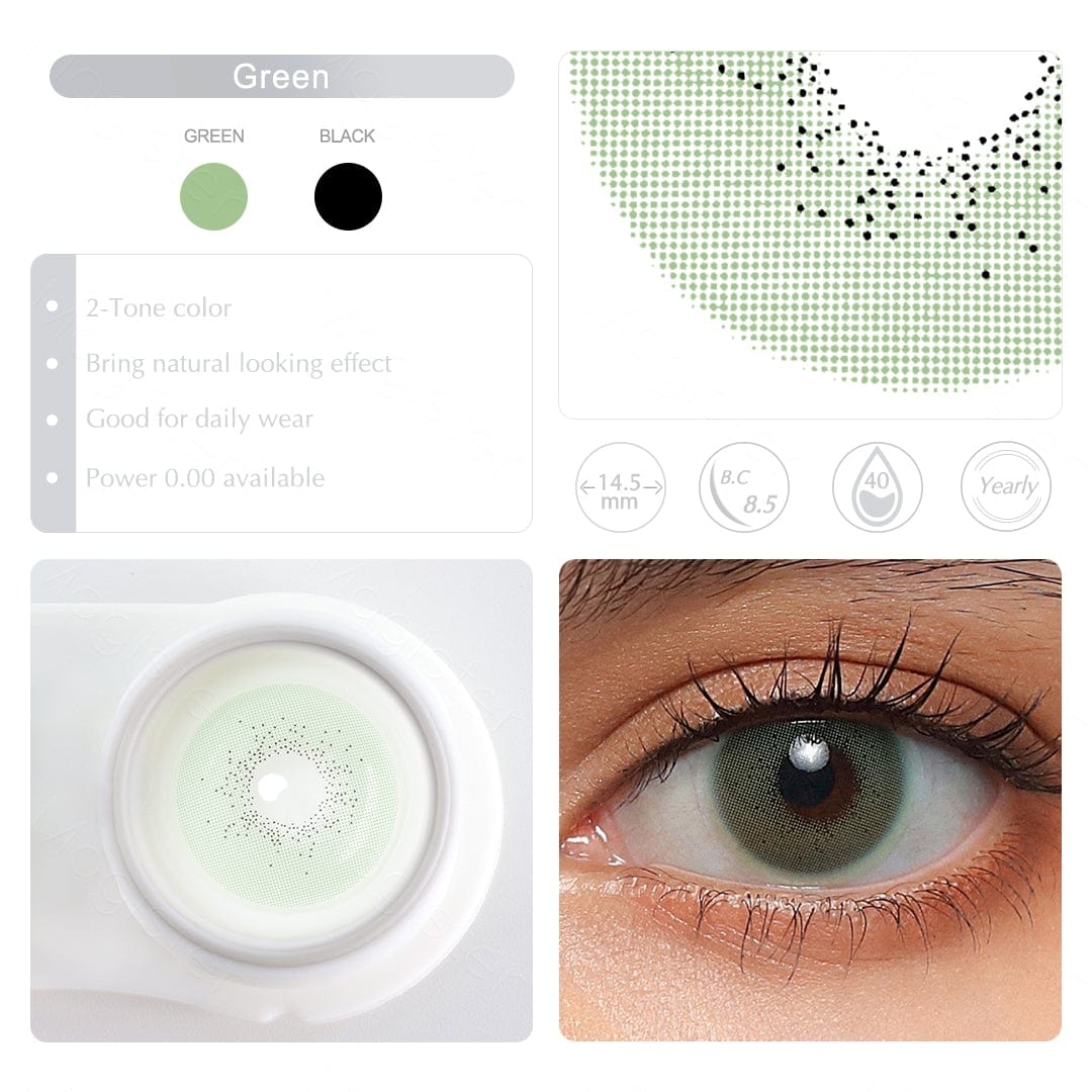 Ojos verdes benaturales