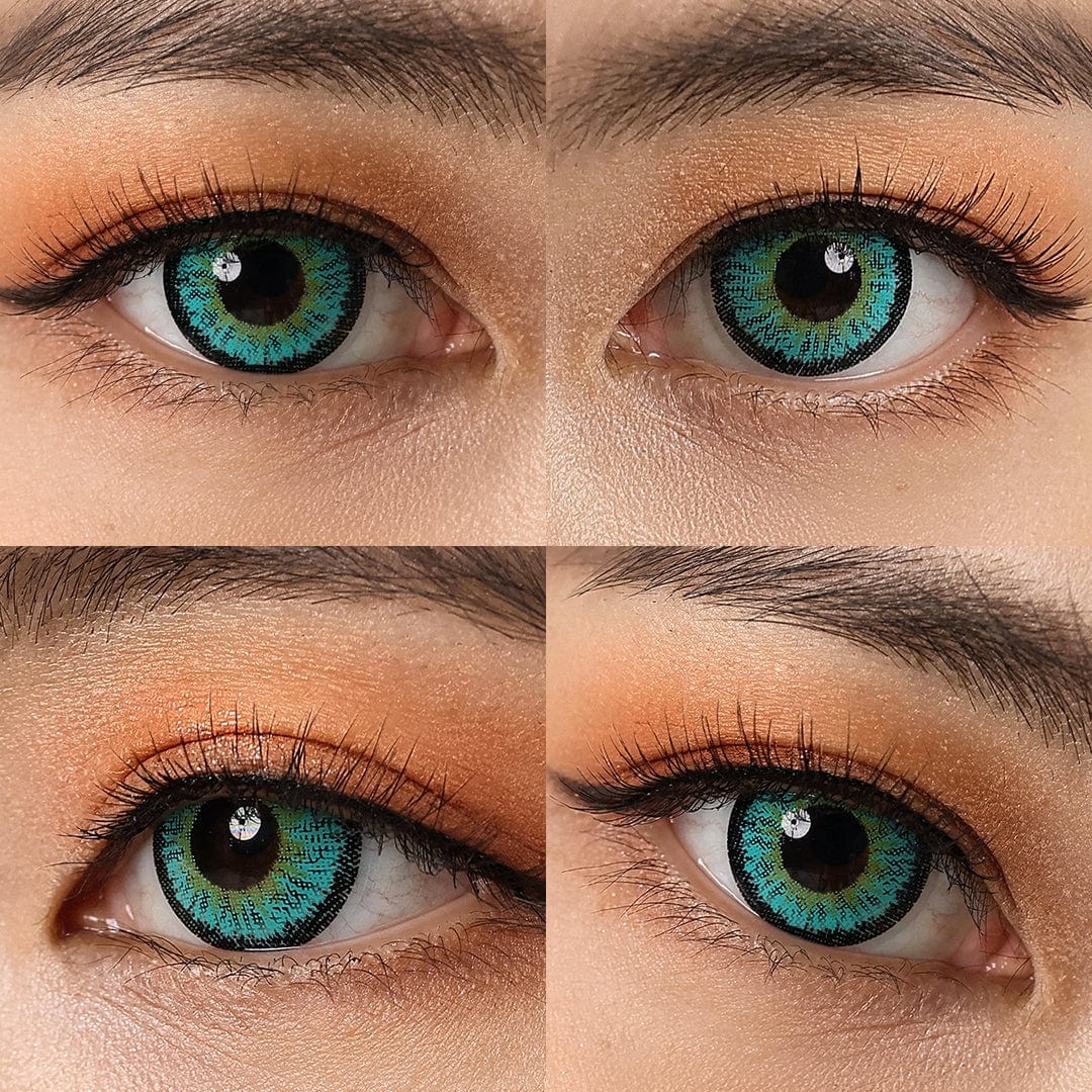 Olhos verdes neon