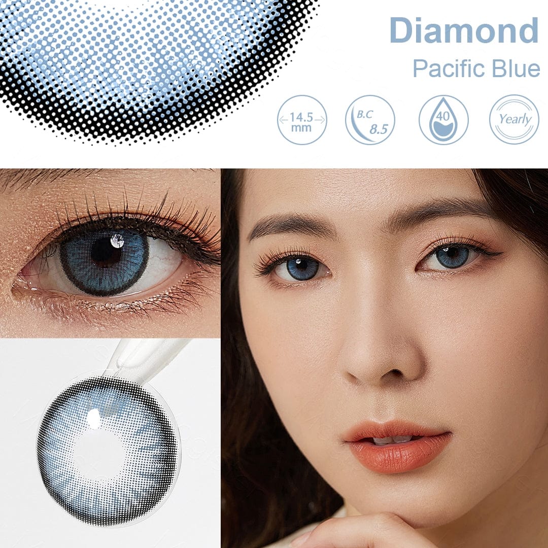 Les yeux bleus du Pacifique diamant
