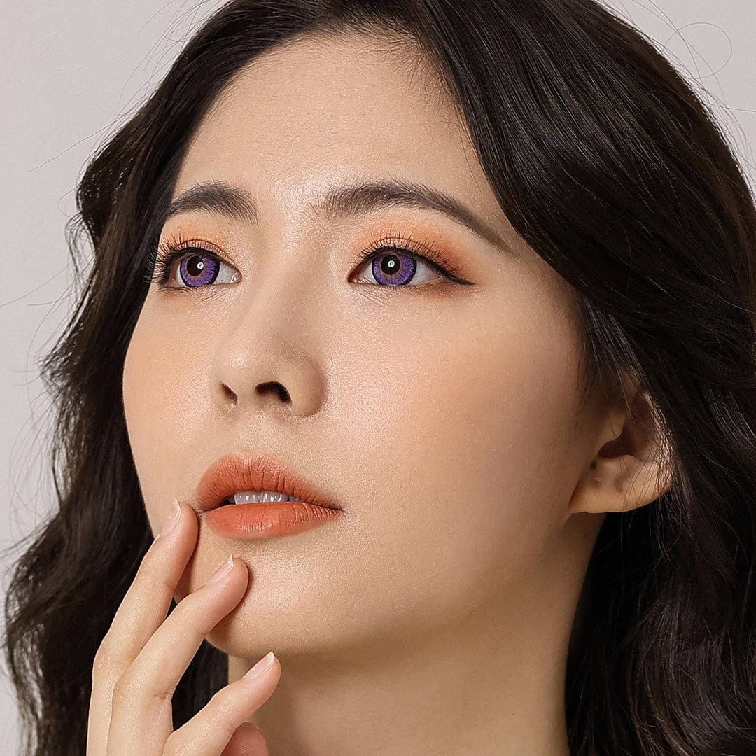 Meta Color Contacts Magister Neon Violet Color Contacts With Enlarging And Vibrant Effect ...