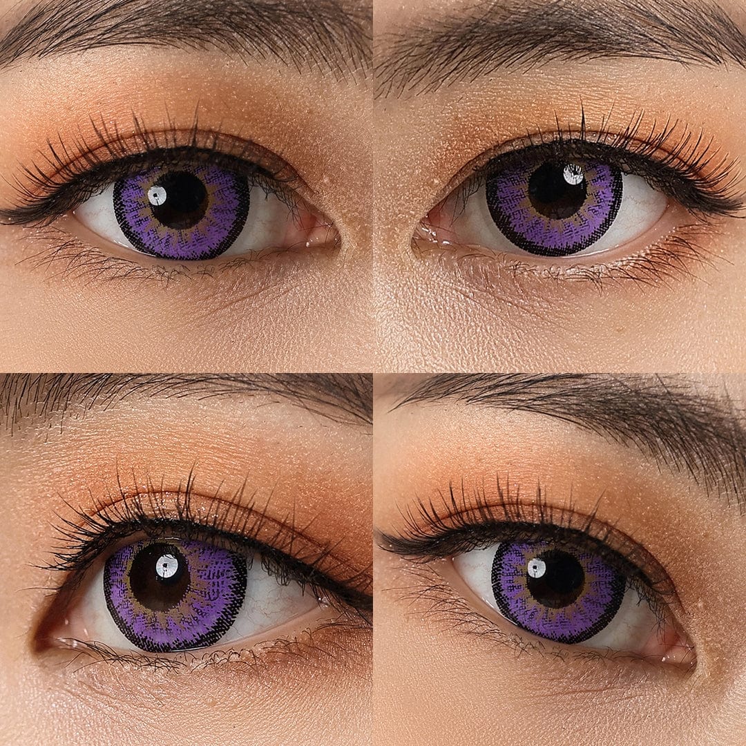 Olhos violeta de neon
