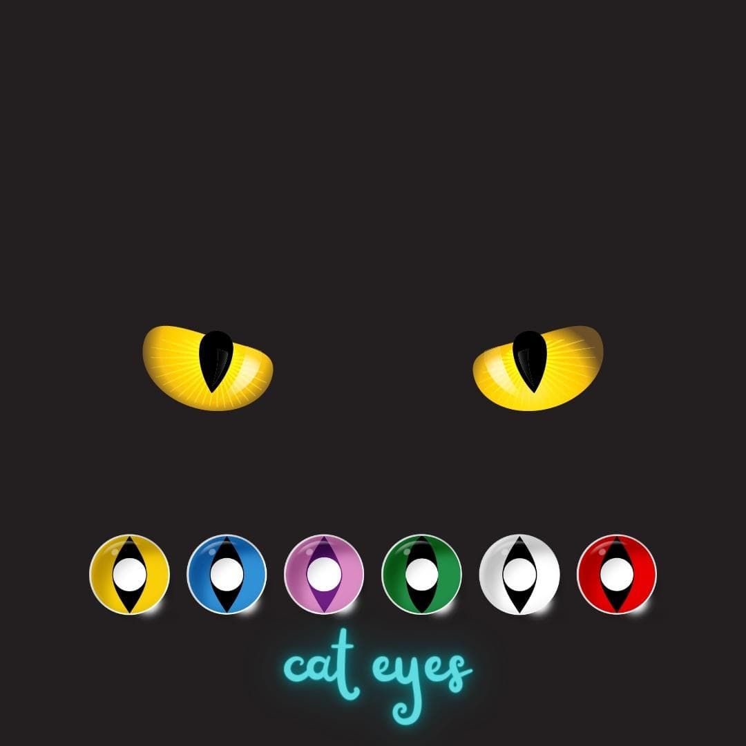Contatos de Halloween do olho de gato (todos os 8 modelos Access)